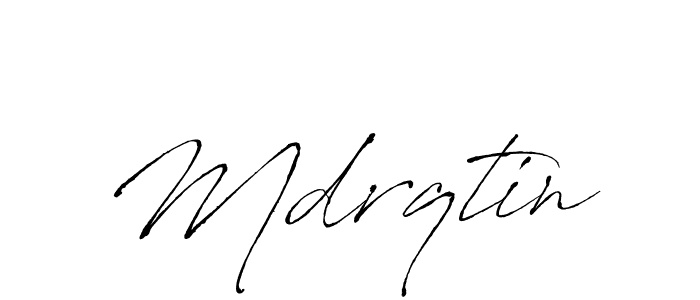 How to make Mdrqtin name signature. Use Antro_Vectra style for creating short signs online. This is the latest handwritten sign. Mdrqtin signature style 6 images and pictures png