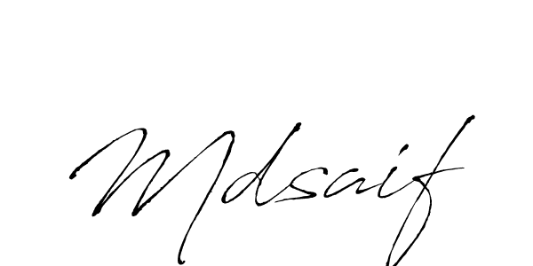 Use a signature maker to create a handwritten signature online. With this signature software, you can design (Antro_Vectra) your own signature for name Mdsaif. Mdsaif signature style 6 images and pictures png