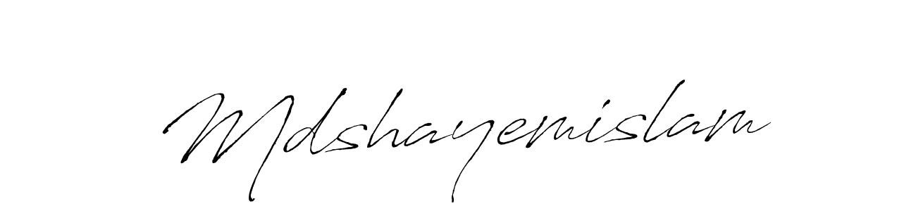 Mdshayemislam stylish signature style. Best Handwritten Sign (Antro_Vectra) for my name. Handwritten Signature Collection Ideas for my name Mdshayemislam. Mdshayemislam signature style 6 images and pictures png