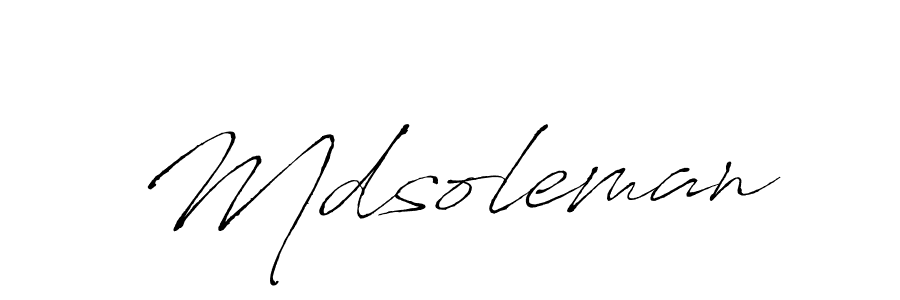 Mdsoleman stylish signature style. Best Handwritten Sign (Antro_Vectra) for my name. Handwritten Signature Collection Ideas for my name Mdsoleman. Mdsoleman signature style 6 images and pictures png