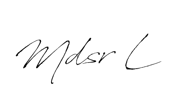 Mdsr L stylish signature style. Best Handwritten Sign (Antro_Vectra) for my name. Handwritten Signature Collection Ideas for my name Mdsr L. Mdsr L signature style 6 images and pictures png