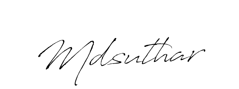 Also You can easily find your signature by using the search form. We will create Mdsuthar name handwritten signature images for you free of cost using Antro_Vectra sign style. Mdsuthar signature style 6 images and pictures png