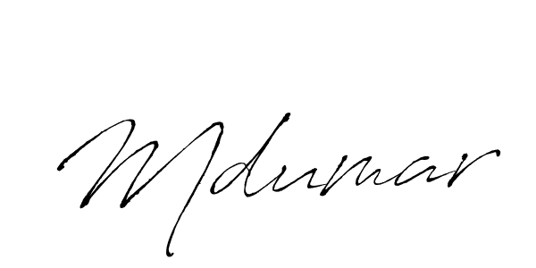 Design your own signature with our free online signature maker. With this signature software, you can create a handwritten (Antro_Vectra) signature for name Mdumar. Mdumar signature style 6 images and pictures png