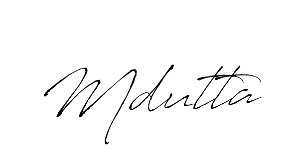 Make a beautiful signature design for name Mdutta. Use this online signature maker to create a handwritten signature for free. Mdutta signature style 6 images and pictures png