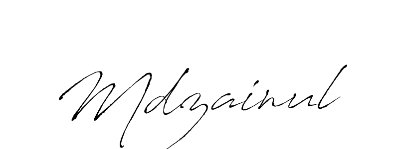 Also we have Mdzainul name is the best signature style. Create professional handwritten signature collection using Antro_Vectra autograph style. Mdzainul signature style 6 images and pictures png