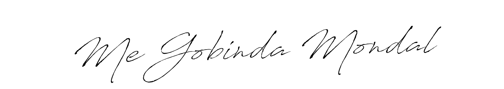 Design your own signature with our free online signature maker. With this signature software, you can create a handwritten (Antro_Vectra) signature for name Me Gobinda Mondal. Me Gobinda Mondal signature style 6 images and pictures png