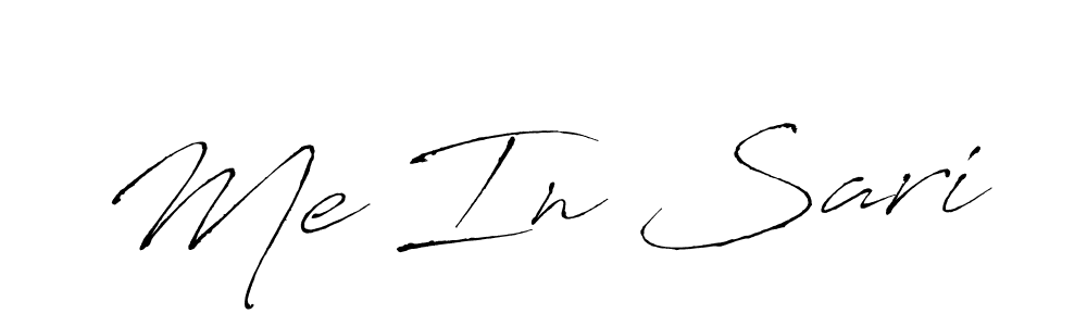 Me In Sari stylish signature style. Best Handwritten Sign (Antro_Vectra) for my name. Handwritten Signature Collection Ideas for my name Me In Sari. Me In Sari signature style 6 images and pictures png