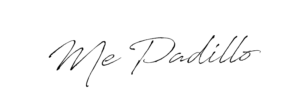 Create a beautiful signature design for name Me Padillo. With this signature (Antro_Vectra) fonts, you can make a handwritten signature for free. Me Padillo signature style 6 images and pictures png