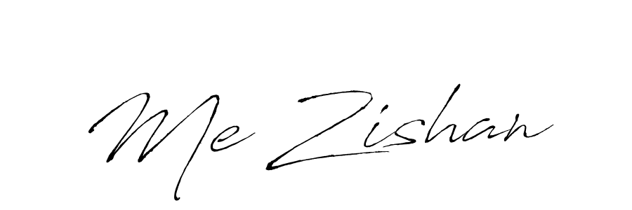 Make a beautiful signature design for name Me Zishan. With this signature (Antro_Vectra) style, you can create a handwritten signature for free. Me Zishan signature style 6 images and pictures png