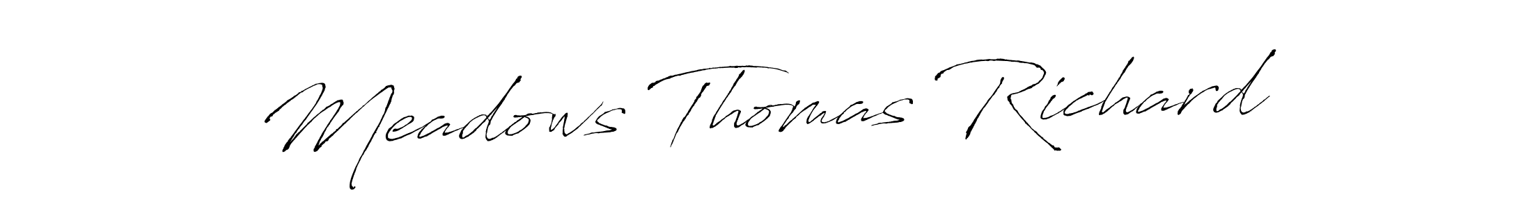 How to make Meadows Thomas Richard signature? Antro_Vectra is a professional autograph style. Create handwritten signature for Meadows Thomas Richard name. Meadows Thomas Richard signature style 6 images and pictures png