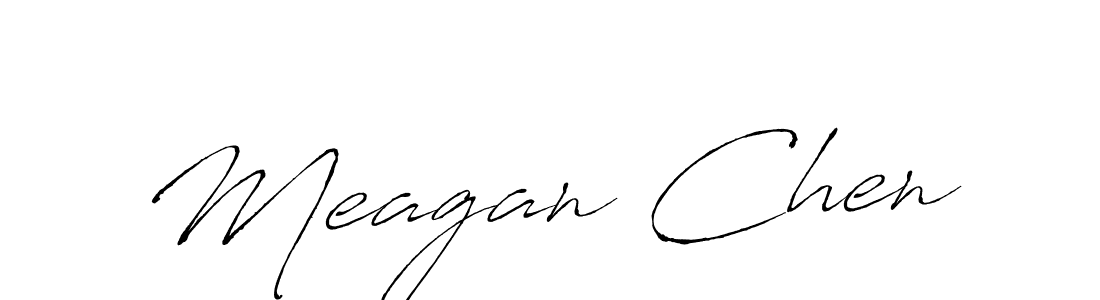 How to make Meagan Chen name signature. Use Antro_Vectra style for creating short signs online. This is the latest handwritten sign. Meagan Chen signature style 6 images and pictures png