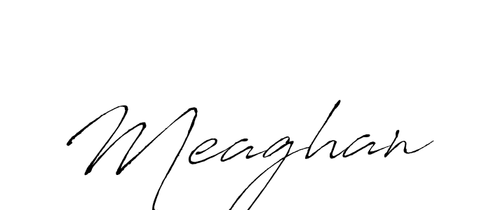 Create a beautiful signature design for name Meaghan. With this signature (Antro_Vectra) fonts, you can make a handwritten signature for free. Meaghan signature style 6 images and pictures png