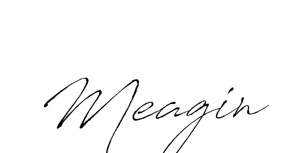 Use a signature maker to create a handwritten signature online. With this signature software, you can design (Antro_Vectra) your own signature for name Meagin. Meagin signature style 6 images and pictures png