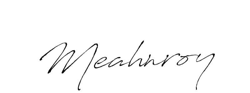 How to make Meahnroy name signature. Use Antro_Vectra style for creating short signs online. This is the latest handwritten sign. Meahnroy signature style 6 images and pictures png