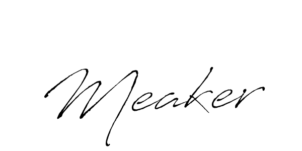 Also we have Meaker name is the best signature style. Create professional handwritten signature collection using Antro_Vectra autograph style. Meaker signature style 6 images and pictures png