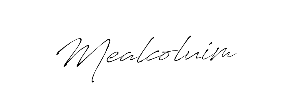 How to make Mealcoluim name signature. Use Antro_Vectra style for creating short signs online. This is the latest handwritten sign. Mealcoluim signature style 6 images and pictures png