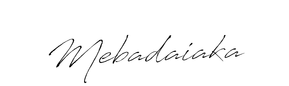 Create a beautiful signature design for name Mebadaiaka. With this signature (Antro_Vectra) fonts, you can make a handwritten signature for free. Mebadaiaka signature style 6 images and pictures png