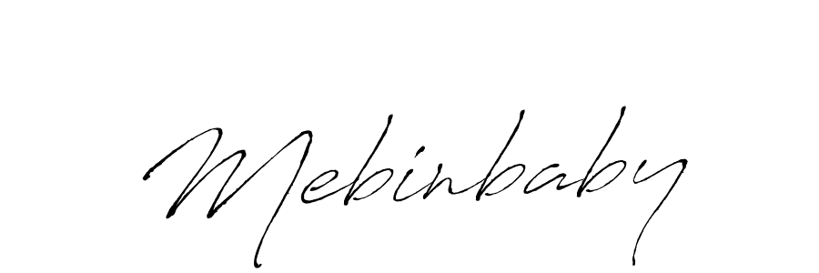 Also You can easily find your signature by using the search form. We will create Mebinbaby name handwritten signature images for you free of cost using Antro_Vectra sign style. Mebinbaby signature style 6 images and pictures png