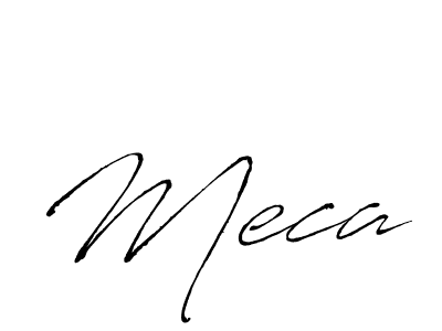 Design your own signature with our free online signature maker. With this signature software, you can create a handwritten (Antro_Vectra) signature for name Meca. Meca signature style 6 images and pictures png