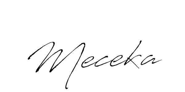 Create a beautiful signature design for name Meceka. With this signature (Antro_Vectra) fonts, you can make a handwritten signature for free. Meceka signature style 6 images and pictures png