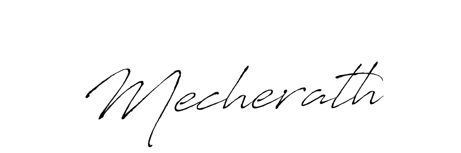 Make a beautiful signature design for name Mecherath. With this signature (Antro_Vectra) style, you can create a handwritten signature for free. Mecherath signature style 6 images and pictures png