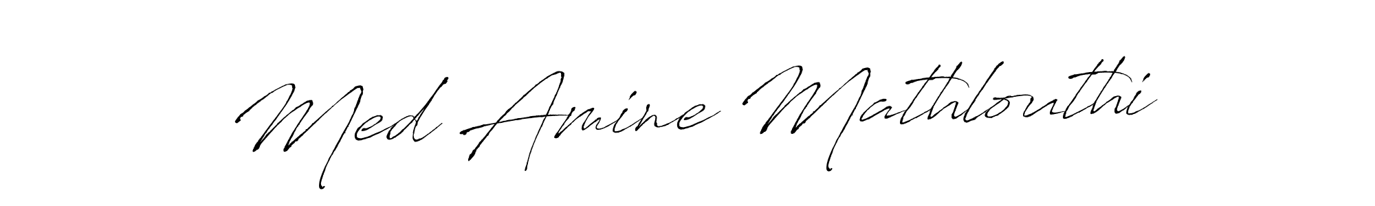 Make a short Med Amine Mathlouthi signature style. Manage your documents anywhere anytime using Antro_Vectra. Create and add eSignatures, submit forms, share and send files easily. Med Amine Mathlouthi signature style 6 images and pictures png