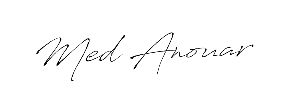 This is the best signature style for the Med Anouar name. Also you like these signature font (Antro_Vectra). Mix name signature. Med Anouar signature style 6 images and pictures png