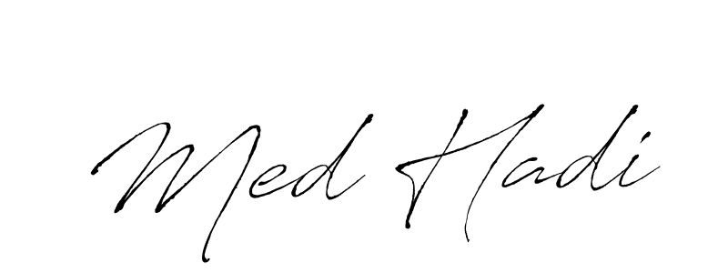 Create a beautiful signature design for name Med Hadi. With this signature (Antro_Vectra) fonts, you can make a handwritten signature for free. Med Hadi signature style 6 images and pictures png