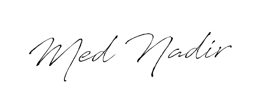 Make a beautiful signature design for name Med Nadir. Use this online signature maker to create a handwritten signature for free. Med Nadir signature style 6 images and pictures png