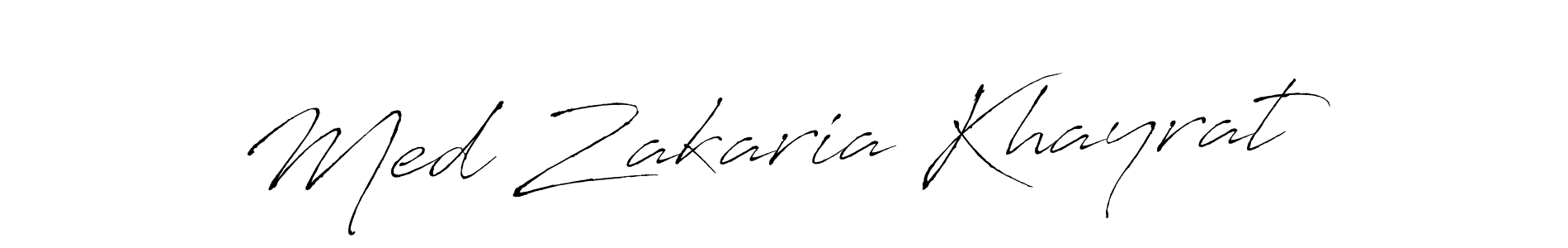 Also we have Med Zakaria Khayrat name is the best signature style. Create professional handwritten signature collection using Antro_Vectra autograph style. Med Zakaria Khayrat signature style 6 images and pictures png