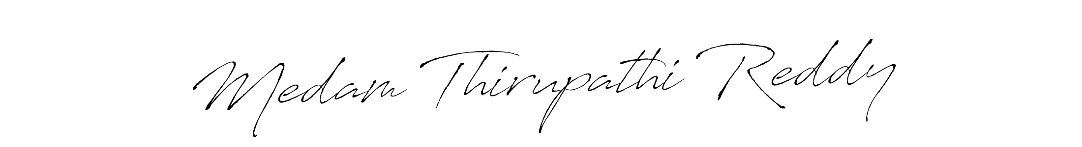 You should practise on your own different ways (Antro_Vectra) to write your name (Medam Thirupathi Reddy) in signature. don't let someone else do it for you. Medam Thirupathi Reddy signature style 6 images and pictures png