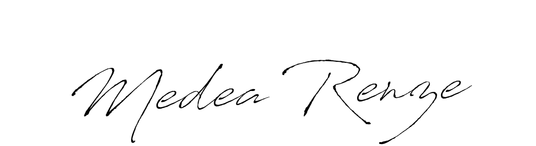 Medea Renze stylish signature style. Best Handwritten Sign (Antro_Vectra) for my name. Handwritten Signature Collection Ideas for my name Medea Renze. Medea Renze signature style 6 images and pictures png