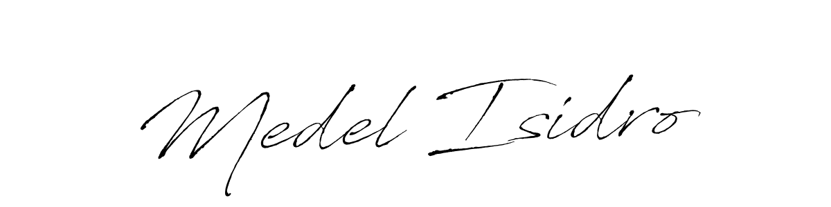 It looks lik you need a new signature style for name Medel Isidro. Design unique handwritten (Antro_Vectra) signature with our free signature maker in just a few clicks. Medel Isidro signature style 6 images and pictures png