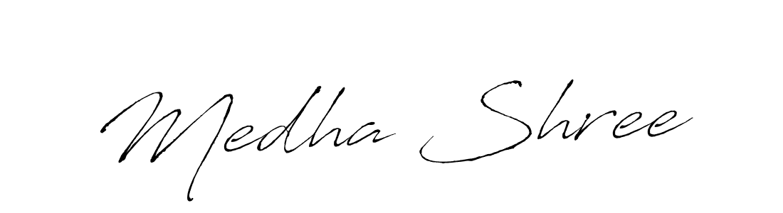 Use a signature maker to create a handwritten signature online. With this signature software, you can design (Antro_Vectra) your own signature for name Medha Shree. Medha Shree signature style 6 images and pictures png