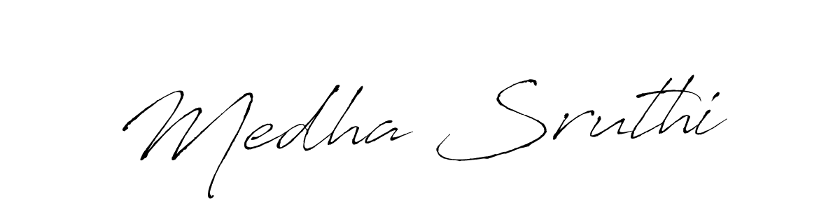 Design your own signature with our free online signature maker. With this signature software, you can create a handwritten (Antro_Vectra) signature for name Medha Sruthi. Medha Sruthi signature style 6 images and pictures png