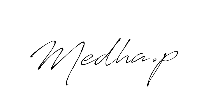 It looks lik you need a new signature style for name Medha.p. Design unique handwritten (Antro_Vectra) signature with our free signature maker in just a few clicks. Medha.p signature style 6 images and pictures png