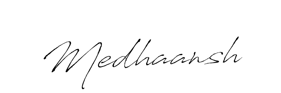 Medhaansh stylish signature style. Best Handwritten Sign (Antro_Vectra) for my name. Handwritten Signature Collection Ideas for my name Medhaansh. Medhaansh signature style 6 images and pictures png