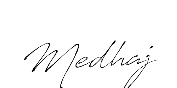 if you are searching for the best signature style for your name Medhaj. so please give up your signature search. here we have designed multiple signature styles  using Antro_Vectra. Medhaj signature style 6 images and pictures png