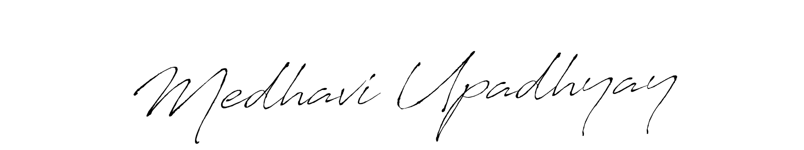 Create a beautiful signature design for name Medhavi Upadhyay. With this signature (Antro_Vectra) fonts, you can make a handwritten signature for free. Medhavi Upadhyay signature style 6 images and pictures png