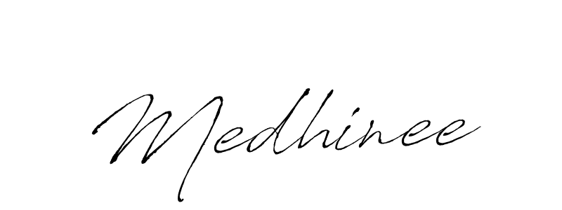 How to make Medhinee name signature. Use Antro_Vectra style for creating short signs online. This is the latest handwritten sign. Medhinee signature style 6 images and pictures png
