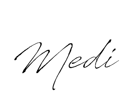 Make a beautiful signature design for name Medi. Use this online signature maker to create a handwritten signature for free. Medi signature style 6 images and pictures png
