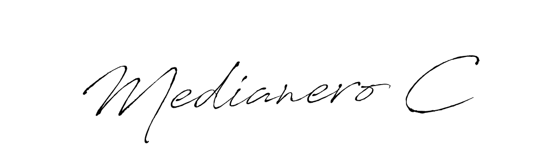 Similarly Antro_Vectra is the best handwritten signature design. Signature creator online .You can use it as an online autograph creator for name Medianero C. Medianero C signature style 6 images and pictures png