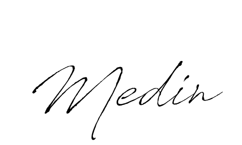 How to make Medin name signature. Use Antro_Vectra style for creating short signs online. This is the latest handwritten sign. Medin signature style 6 images and pictures png