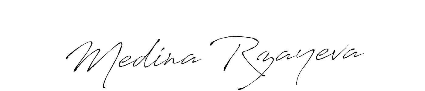Make a beautiful signature design for name Medina Rzayeva. With this signature (Antro_Vectra) style, you can create a handwritten signature for free. Medina Rzayeva signature style 6 images and pictures png