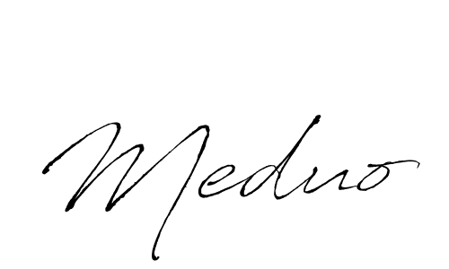 Make a short Meduo signature style. Manage your documents anywhere anytime using Antro_Vectra. Create and add eSignatures, submit forms, share and send files easily. Meduo signature style 6 images and pictures png