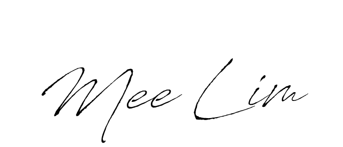 Create a beautiful signature design for name Mee Lim. With this signature (Antro_Vectra) fonts, you can make a handwritten signature for free. Mee Lim signature style 6 images and pictures png