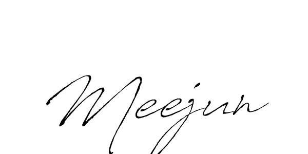 You should practise on your own different ways (Antro_Vectra) to write your name (Meejun) in signature. don't let someone else do it for you. Meejun signature style 6 images and pictures png