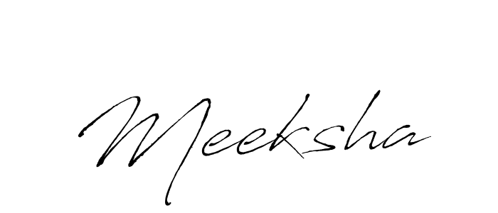 It looks lik you need a new signature style for name Meeksha. Design unique handwritten (Antro_Vectra) signature with our free signature maker in just a few clicks. Meeksha signature style 6 images and pictures png