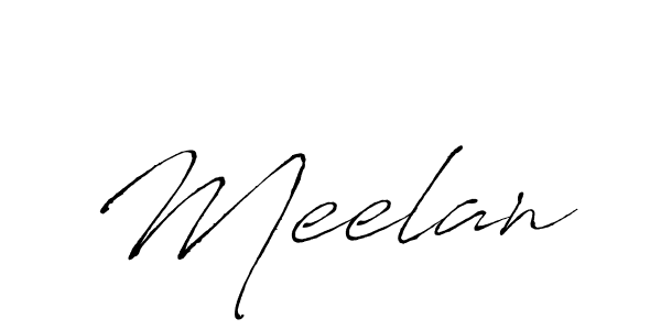 Use a signature maker to create a handwritten signature online. With this signature software, you can design (Antro_Vectra) your own signature for name Meelan. Meelan signature style 6 images and pictures png