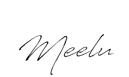 How to make Meelu signature? Antro_Vectra is a professional autograph style. Create handwritten signature for Meelu name. Meelu signature style 6 images and pictures png